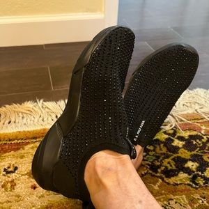 US Polo Assn. Beautiful black sparkle sneakers where inside or out side
